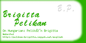 brigitta pelikan business card